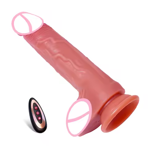 Realistic Vibrator 7 Vibration Modes Wireless Remote Control with Strong Suction Cup Stimulates G-Sp