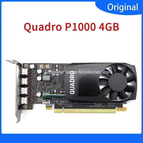 Original for Quadro P1000 4GB Professional Graphics Card Four-screen Multi-screen Stock Trading 3D M