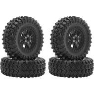 Set Tayar & Roda RC, Tayar Getah Lembut 70x25mm dengan Sisipan Busa, Rim Beadlock Plastik Hex 5mm un