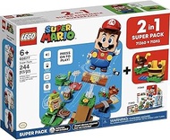 Lego 66677 Super Mario 2 in 1 Super Pack Building Kit (Contains Lego 71360 Adventures with Mario and