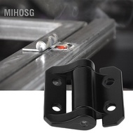 Mihosg ERYUE Torsion Hinge Black Zinc Alloy Steel Electroplated Rotating 0-180 Degrees for Glass Doo