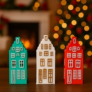 Christmas House Kit Card 3D | Christmas House Miniature | DIY Assembly & Ready to Use