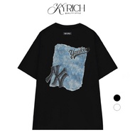Kyrich Premium Tee Mlb New York Ny Yankees Denim Patch