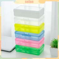 SEL Clear Plastic Pencil Box Crayon Pen Storage Box Marker Pen for Case Stackable