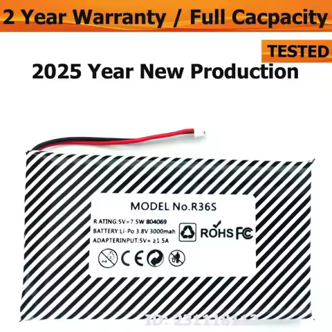 Original New Battery For 3.8V 3000mAh For Open source console R36S R36H Game machine battery Replace