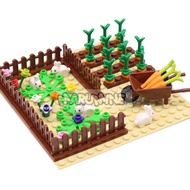 Marumine Farm Animals Building Blocks Set 48-109PCS DIY MOC Bricks with 16x16 Baseplate Rabbit Pumpk