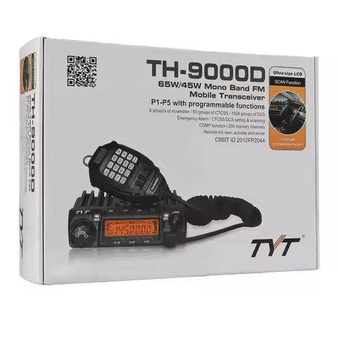 BEST-SELLER !! 2tone or 5tone Mobile Radio TYT TH9000D 60 Watt VHF Transceiver
