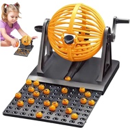 Bingo Game for Kids, Bingo Set, 12 Card & 90 Number Balls with Cage Fun Play Machine for Kids, Adult
