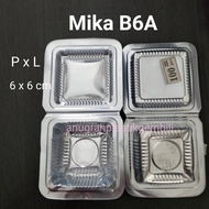 Mika cake B6A mica food size 6x6 cm contents 100 pcs