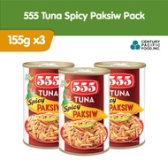 555 Tuna Spicy Paksiw 155g (Pack of 3) - Healthy, High Protein, Vit A, No Preservatives