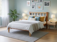 皇冠實木床架-單人3尺5