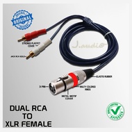 ANTEL - XLR Female Jack Cable To 2x RCA 1.5m - JUAN AUDIO