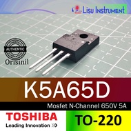 K5A65D Mosfet N-Channel 650V 5A TK5A65D TK5A65D(STA4,Q,M) TO-220 TOSHIBA Original