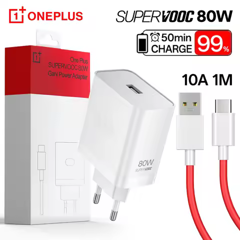 OnePlus 80W EU Fast Wall Charger for OnePlus 13r 13s ACE 5 Nord 5 CE 5 3 4 Lite Pad OPPO Find X9 Pro