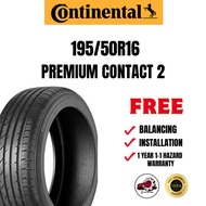 195/50R16 CONTINENTAL PREMIUM CONTACT 2 (CONTI CPC2) STOCK 2023