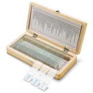 NEW 50pcs Wooden Box Set Medical Oral Tooth Histology Human Dental Microscope Prepared Slides