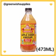 BRAGG - Organic Apple Cider Vinegar 有机苹果醋 (473ml) Exp:08/2026 【Kosher Certified】【Non-GMO】