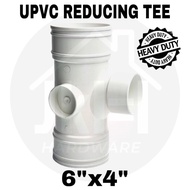 (HEAVY DUTY) 6"x4" 160MMX110MM UPVC TEE "FOR UPVC PIPE USE"