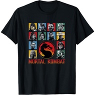 Mortal Kombat Classic Main Fighters Characters Group Shot T-Shirt V3 T-Shirt