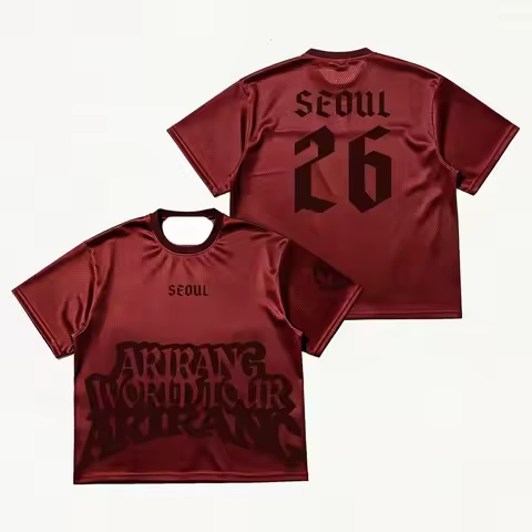 2026 BTS Arirang Tour City Unisex T-shirt, Kpop Fashion Casual and Breathable Top, Men's Quick-dryin