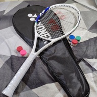 EZONE WHITE TENNIS RACKET READY TO USE