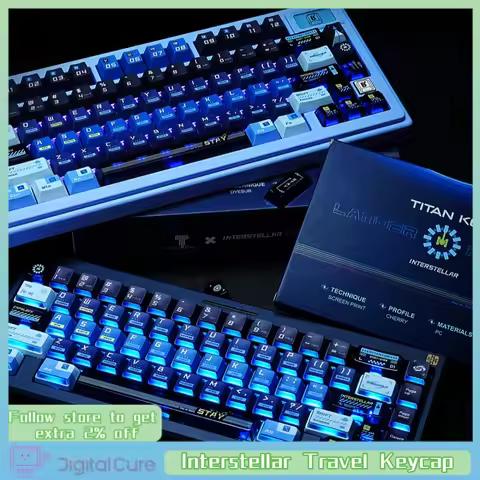 2024 Titan Nation Interstellar Travel Keycap Nuclear Powered High Altitude 144 Key Thermal Sublimati