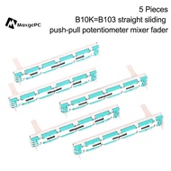 [MaxgePC] 5 Pcs 75 MM Double B10K B10KX2 Behringer Pot Mixer Fader [New]