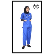 ROYAL BLUE BAJU MEDICAL SCRUB-OTEE MEDICAL SCRUBS