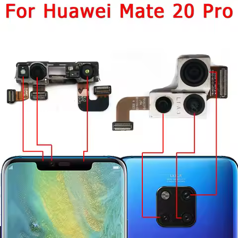 For Huawei Mate 20 Pro Mate20 20Pro Front Rear Back Up Camera Frontal Main Facing Small Camera Modul