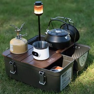 WELLHIKE SWS CLASSIC LUNCH BOX 10QT 9.4L COFFEE BOX LUNCHBOX TOP PLATE INNER VINTAGE