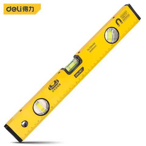 Deli 1 Pcs 3-in-1 High Precision Level Measuring Instruments Multiple-Specifications Woodworking Han