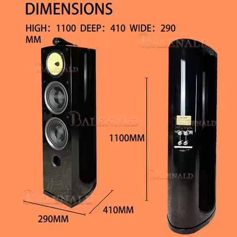 Balenald speaker BA-9 three-way speaker dual 8-inch audiophile-grade passive floor-standing HIFI spe