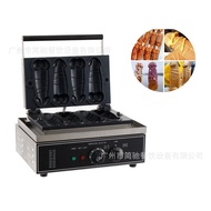 Electric Waffle Maker Electric Commercial Large Waffle Iron Waffle Oven Pancake Maker Grid Crepe Mak