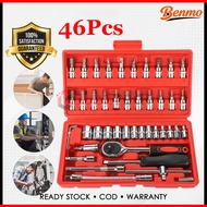46/53Pcs Tools Set Screwdriver Socket Set Ratchet Bits Chrome Vanadium Spanner Rachet Wrench