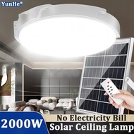 Solar Light Indoor Lamp 5000W LED Solar Light Ceiling Bedroom Lamp lampu solar lampu dalaman solar L