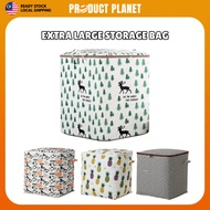105L / 140L / 210L Large Size Quilt ClothesToy Storage Box Laundry Basket Laundry Bag With handle Do
