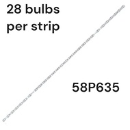 TCL 58P635 58P637 brand new TV backlight strip
