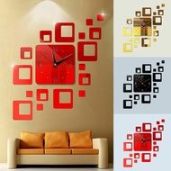 Modern DIY 3D Large Wall Clock Mirror Surface Sticker Art Design Home Decor