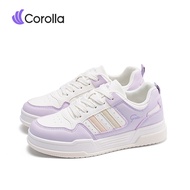 【8.1ใหม่】Corolla Rainbow Shoes รองเท้าลำลองผู้หญิง สีขาว สีชมพู วัสดุ PU+ตาข่าย ระบายอากาศดี น้ำหนัก