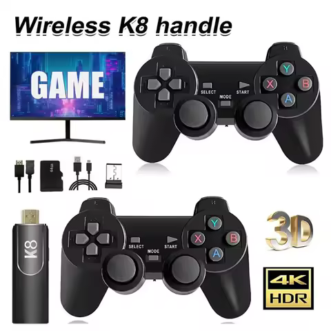 X2 Plus 256G 50000 Retro Game Stick 4K HD Game Console Handheld Video Game Player Wireless Controlle