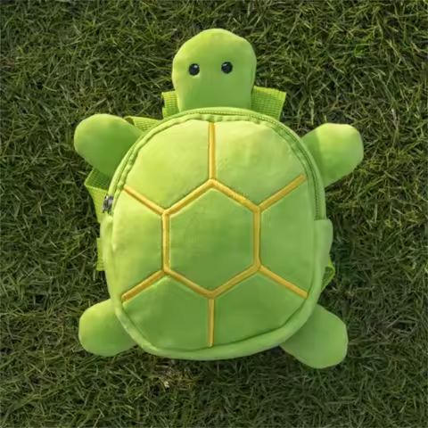 Fashion Cute Turtle Shaped Kids Hiking Backpack Pet Travel Bag Large Capacity Cat Outdoor Snack Bag 