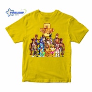 🔥HOT🔥 Fireleaf T-Shirt Five Nights At Freddys Childrens FNAF 2 Cotton Material 100-150 100-150cm