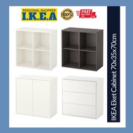 IKEA Eket Cabinet With Door Shelf Drawer Compartment White Grey