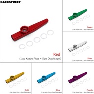 BACKSTREET Kazoo Flute Aluminum Party Musical Instruments Gift Metal