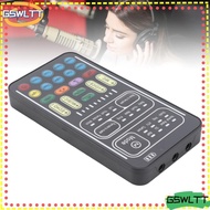 GSWLTT I9 Voice Changer Set, 8 Voice 16 Modes Recording Mini Sound Card, Multi-functional USB Rechar