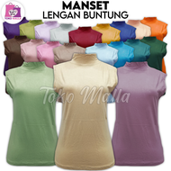 Manset tangan Buntung Wanita Polos Warna Mangset Tanpa Lengan Pendek Baju Youkensi Baju Perepuan Kut