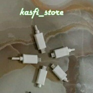 Soket micro USB jantan 4 pin (isi 10pcs) konektor jack micro USB Jantan Hitam Putih