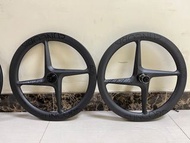 實體單車店 Birdy 專用 台灣 SUNCORD 406 4柱碟剎碳纖維輪組