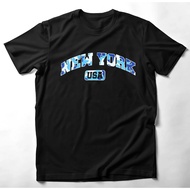 New York USA Men's and Women's Distro T-shirts, 24s Material