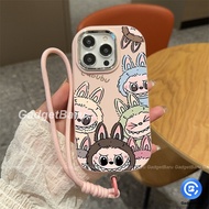 HP Cute aesthetic anime pattern silicone soft shell phone Case With bracelet Case For INFINIX CC7 X6